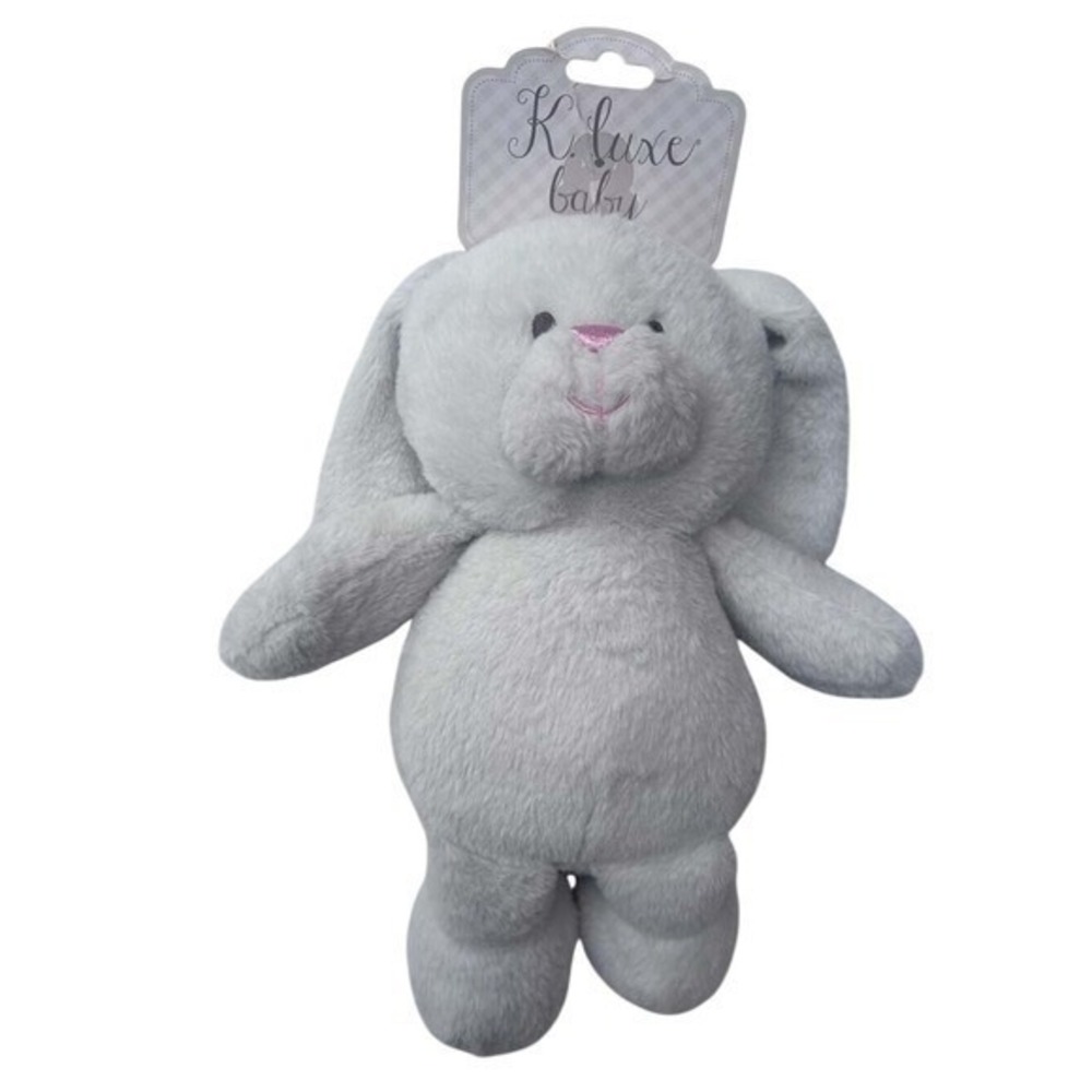 Newborn  Bunny Rabbit Plush Stuffed Animal Rattle & Crinkle Ears BRAND NEW - Picture 4 of 8